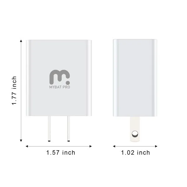 2-in-1 Travel Charger with 6FT Micro USB Cable