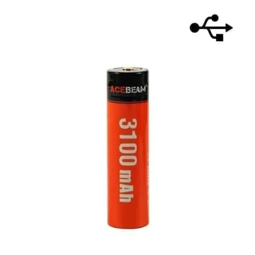 Acebeam - 10A 18650 3100MAH USB CHARGING