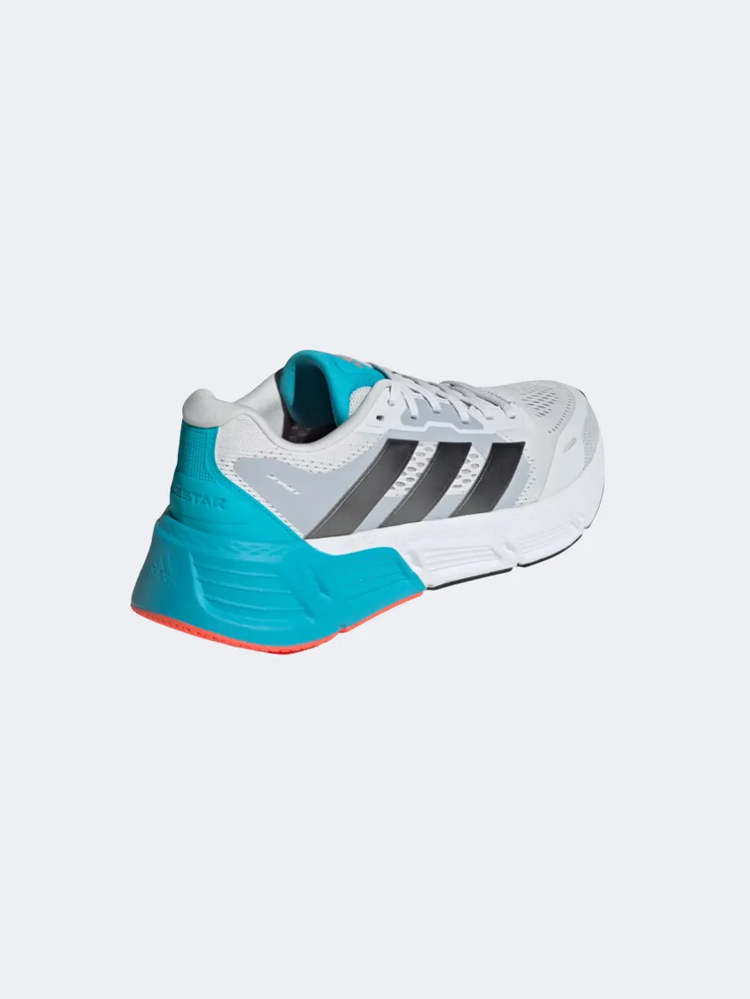 Adidas Questar 2 Men Running Shoes Grey/Metallic/Cyan