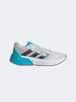 Adidas Questar 2 Men Running Shoes Grey/Metallic/Cyan