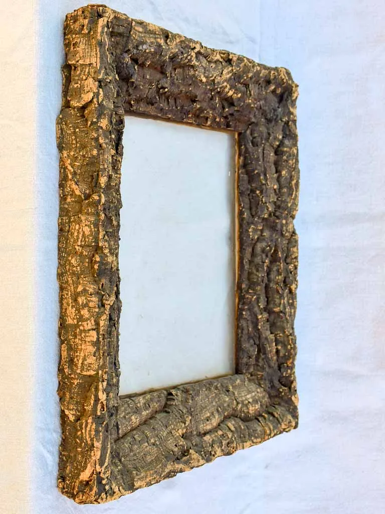 Antique French frame made from cork 22" x  24½"