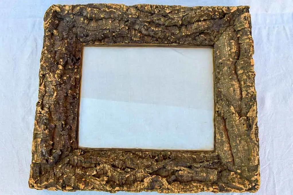 Antique French frame made from cork 22" x  24½"