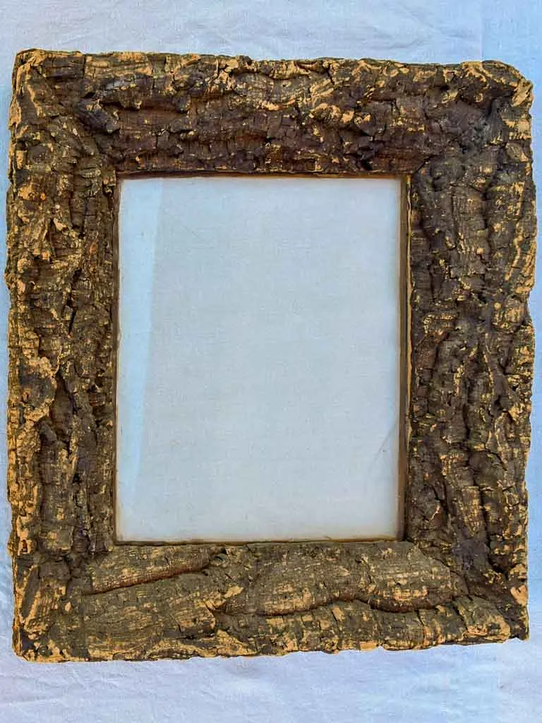 Antique French frame made from cork 22" x  24½"