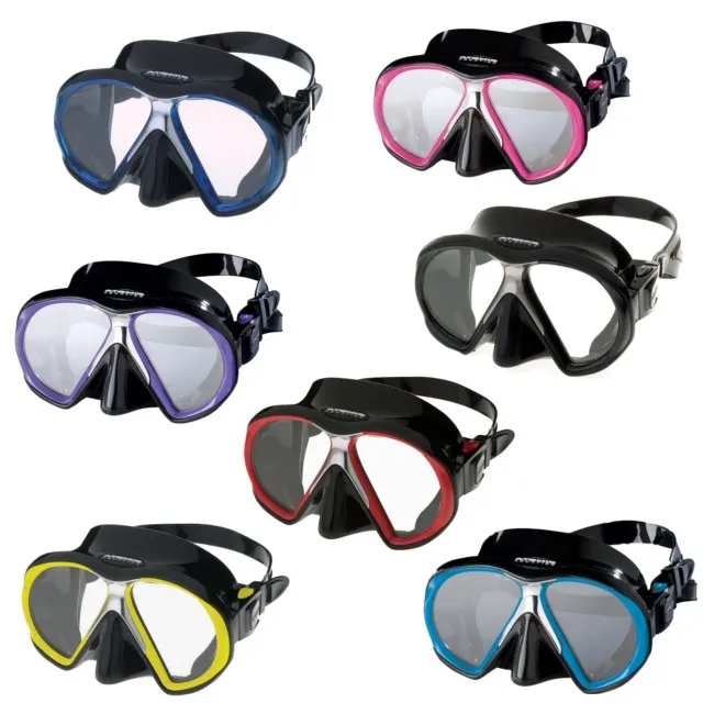 Atomic Aquatics SubFrame Black Skirt Dive Mask