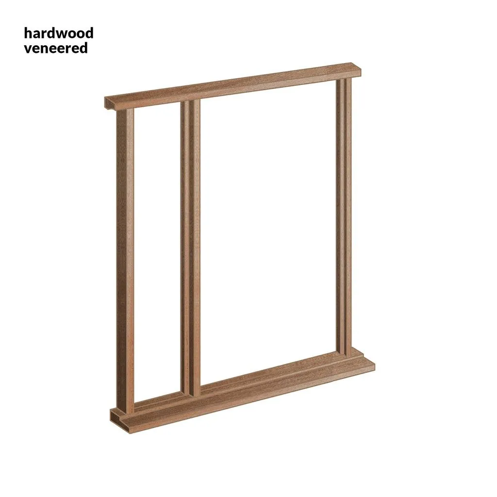 Balham External Hardwood Front Door and Frame Set - Frosted Double Glazing - One Unglazed Side Screen