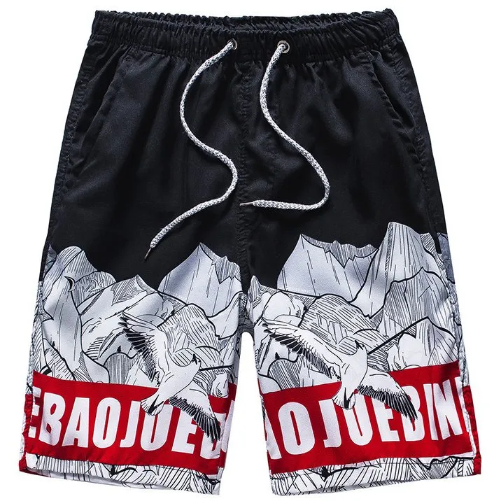 Casual Outdoor Quick Dry Printing Beach Pants Shorts