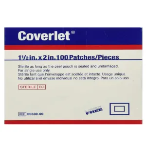 Coverlet 00330 Sports Adhesive Round Bandage, Box of 100