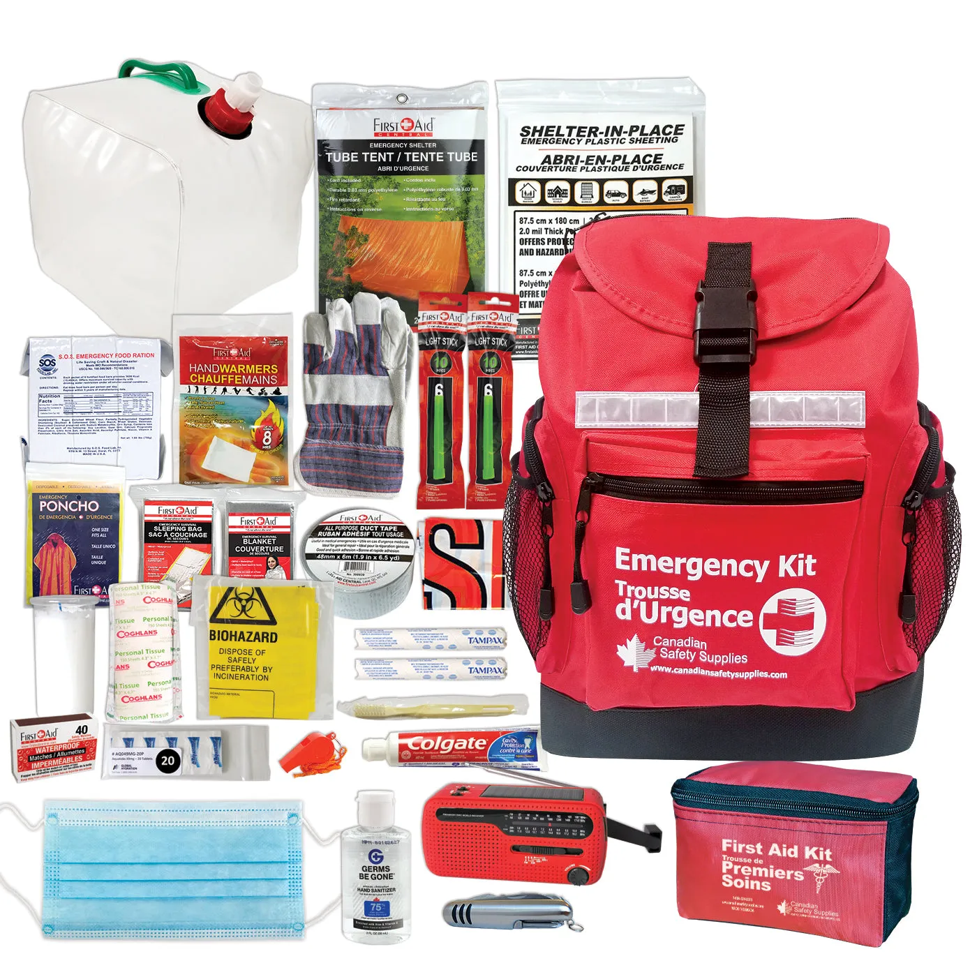 Deluxe 1 Person 72 Hour Emergency Survival Kit