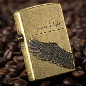 Flying Angel Wings Refillable Kerosene Lighter