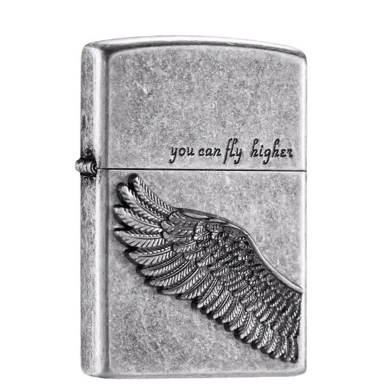 Flying Angel Wings Refillable Kerosene Lighter