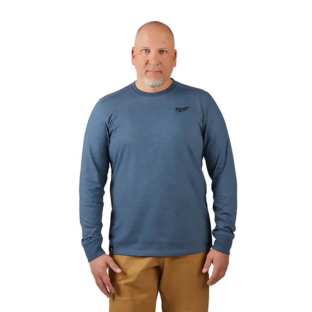 FREEFLEX™ Hybrid Work Tee - Long Sleeve - Blue 2X