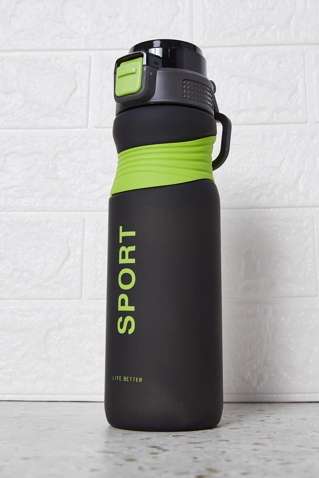 Green And Black Printed Water Bottle(700ml)