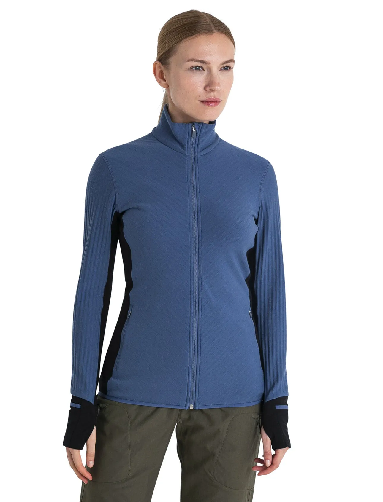 Icebreaker Descender LS Zip (Women's) Dawn/Black