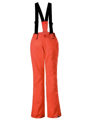 Kid's Orange Windproof Ski Hiking Suspender Snowboard Pants