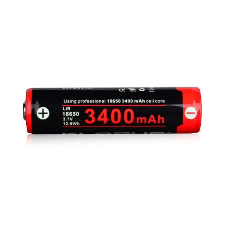 KLARUS 18GT-34GT High Performance Rechargeable 3400mAh Lithium Battery