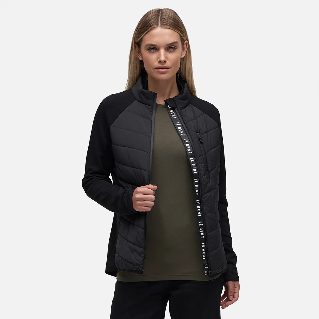 Le Bent Genepi Wool Insulated Hybrid Womens Jacket 2023 Black