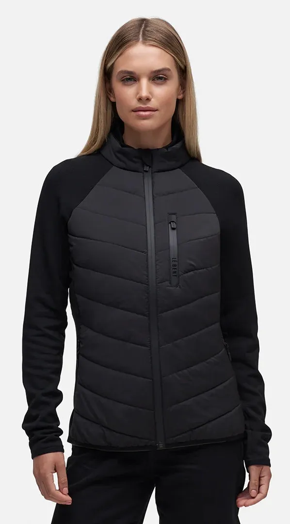 Le Bent Genepi Wool Insulated Hybrid Womens Jacket 2023 Black