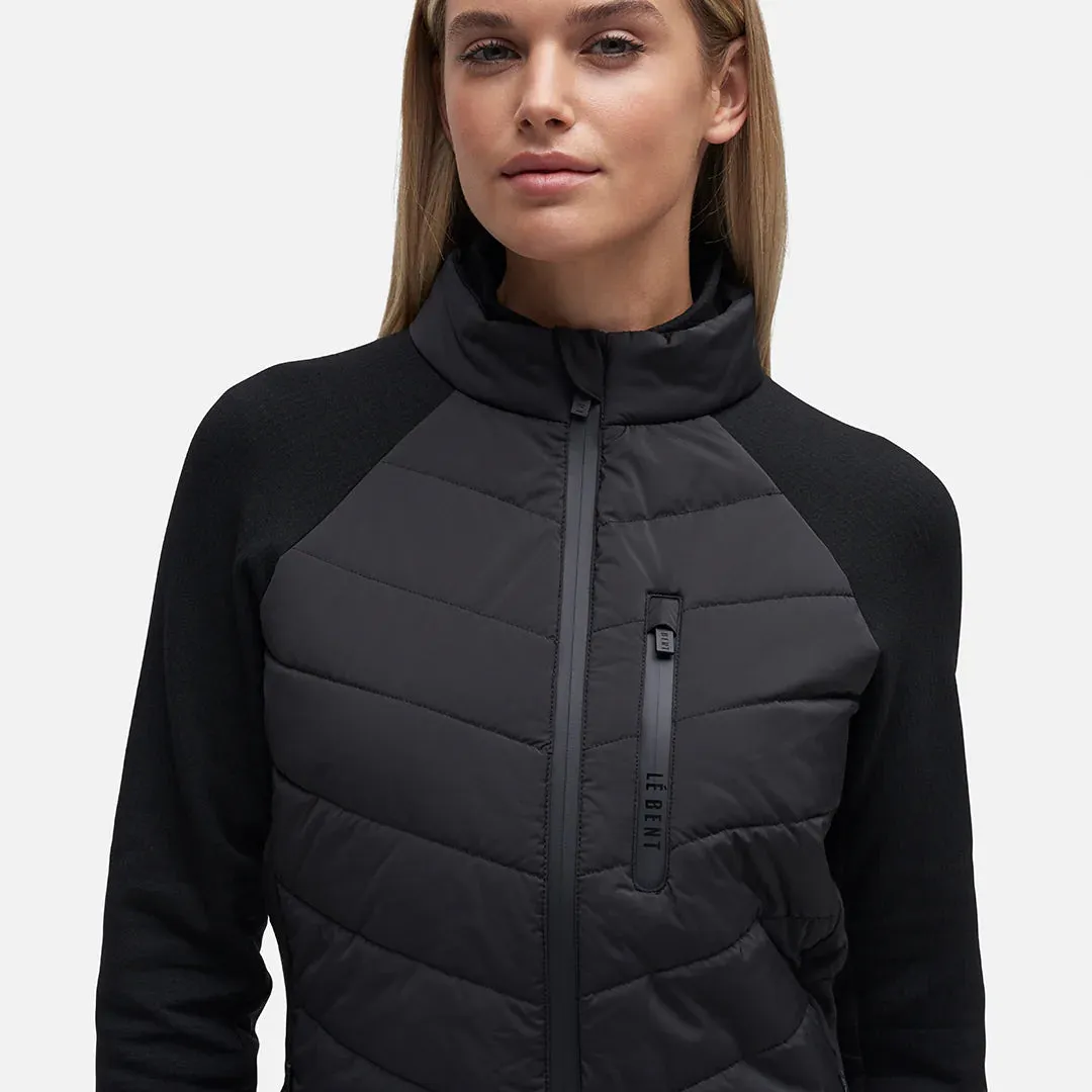 Le Bent Genepi Wool Insulated Hybrid Womens Jacket 2023 Black