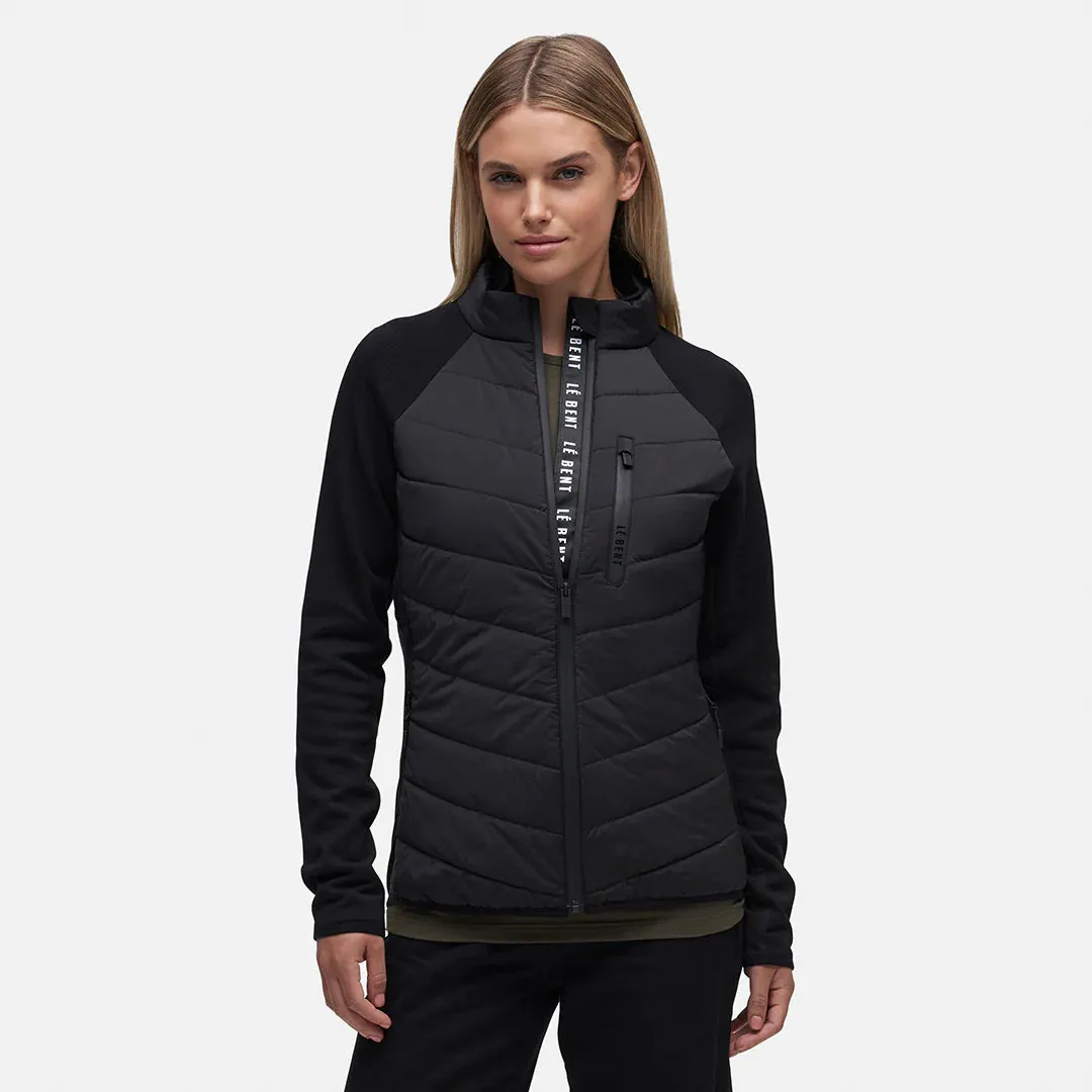 Le Bent Genepi Wool Insulated Hybrid Womens Jacket 2023 Black