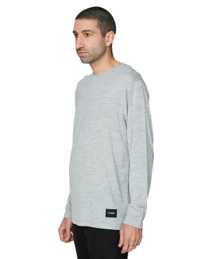 Le Bent Men's Ultralight Long Sleeve Tee - Heather Grey