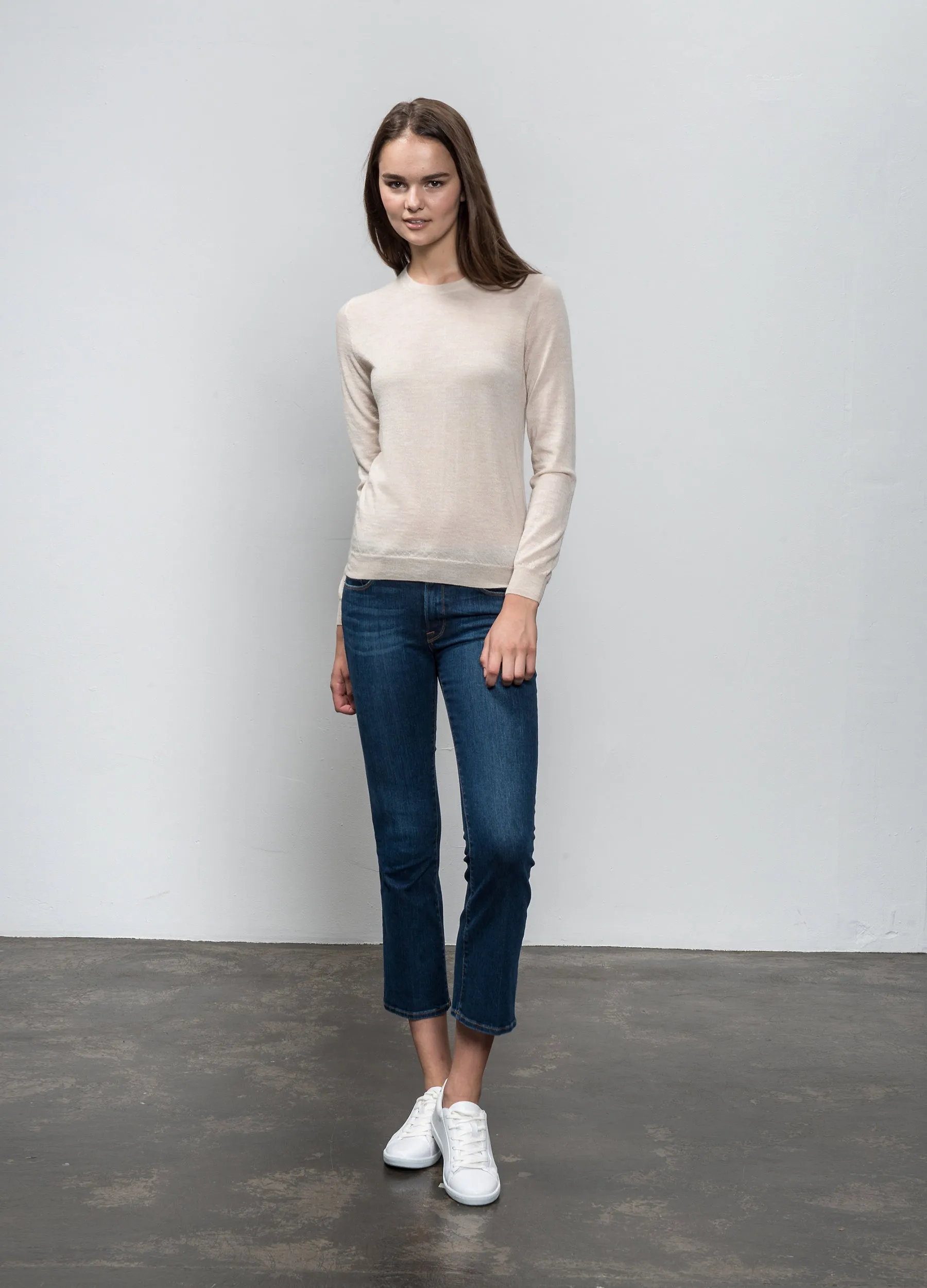 Lightweight Crew Neck_Porridge