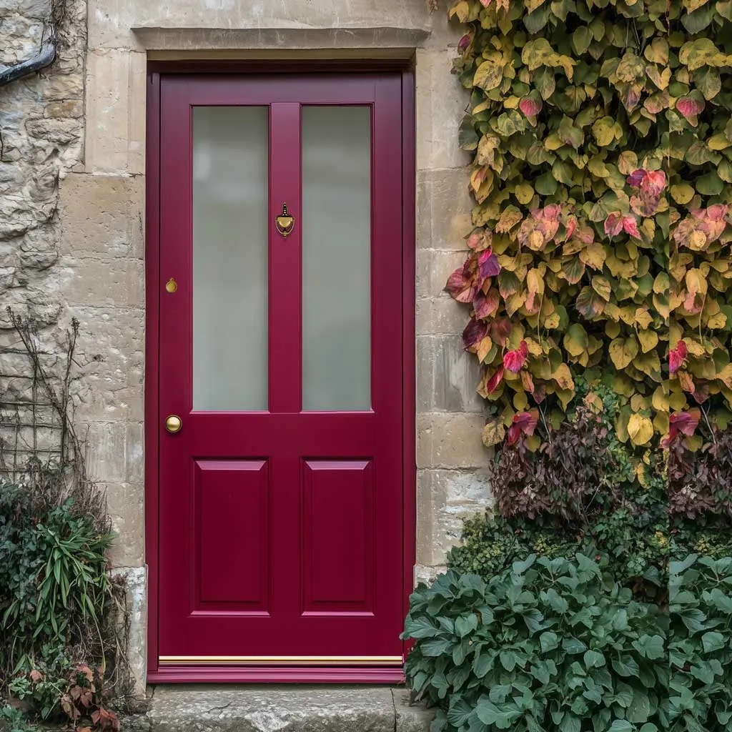 LPD Malton External Meranti Wooden Front Door - Frosted Double Glazing