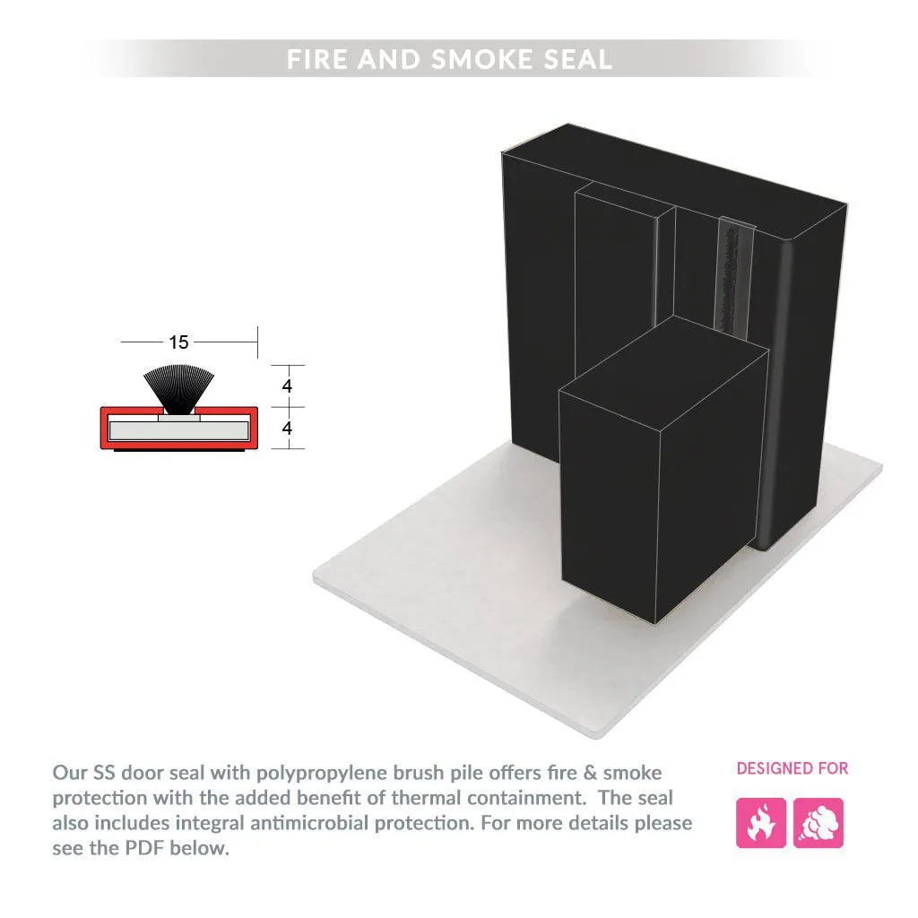 Made to Size Double Interior Black Primed Door Lining Frame and Modern Architrave Set - For 30 Minute Fire Doors