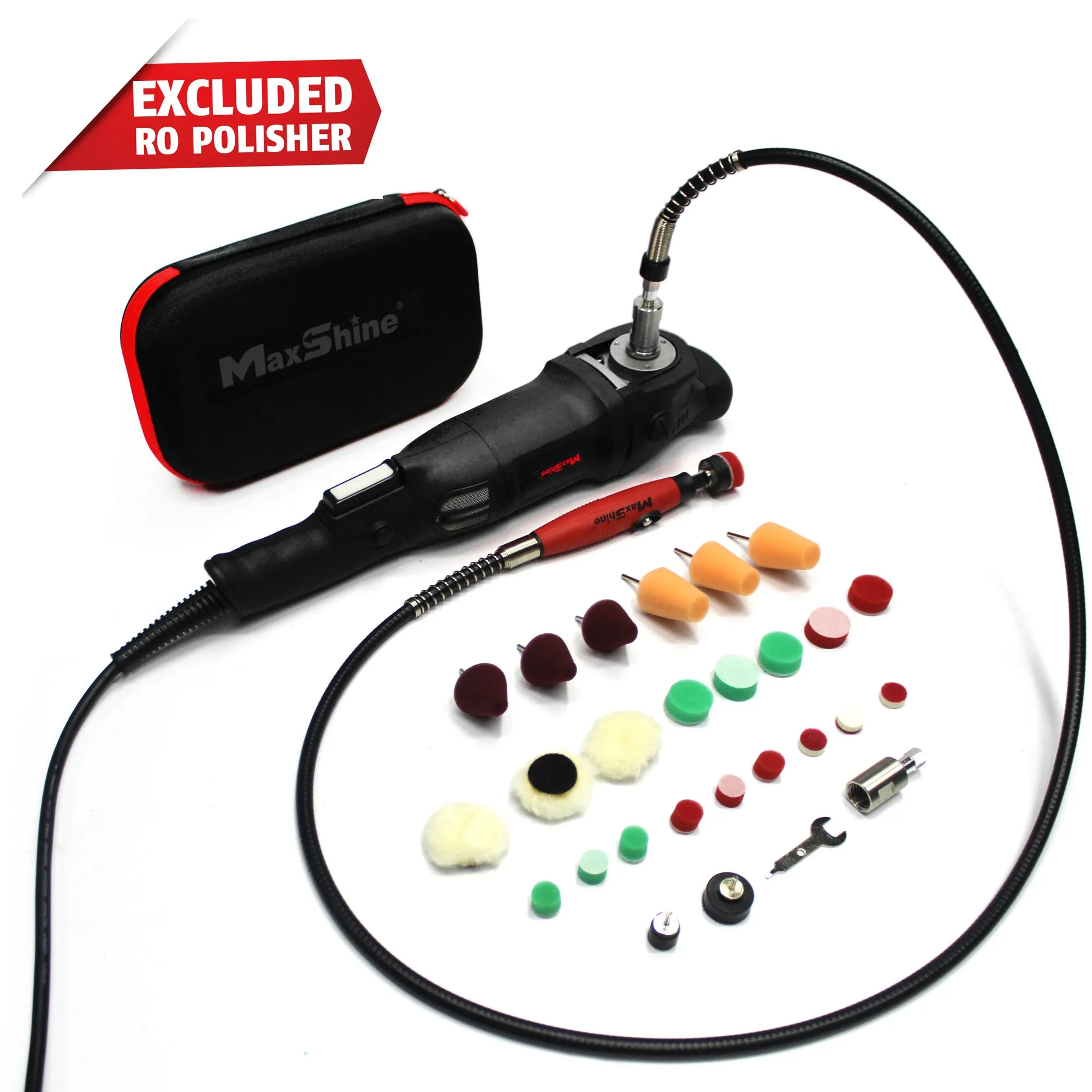 Maxshine Mini Polishing System 5/8″ Mini Polisher With Pads and Accessories