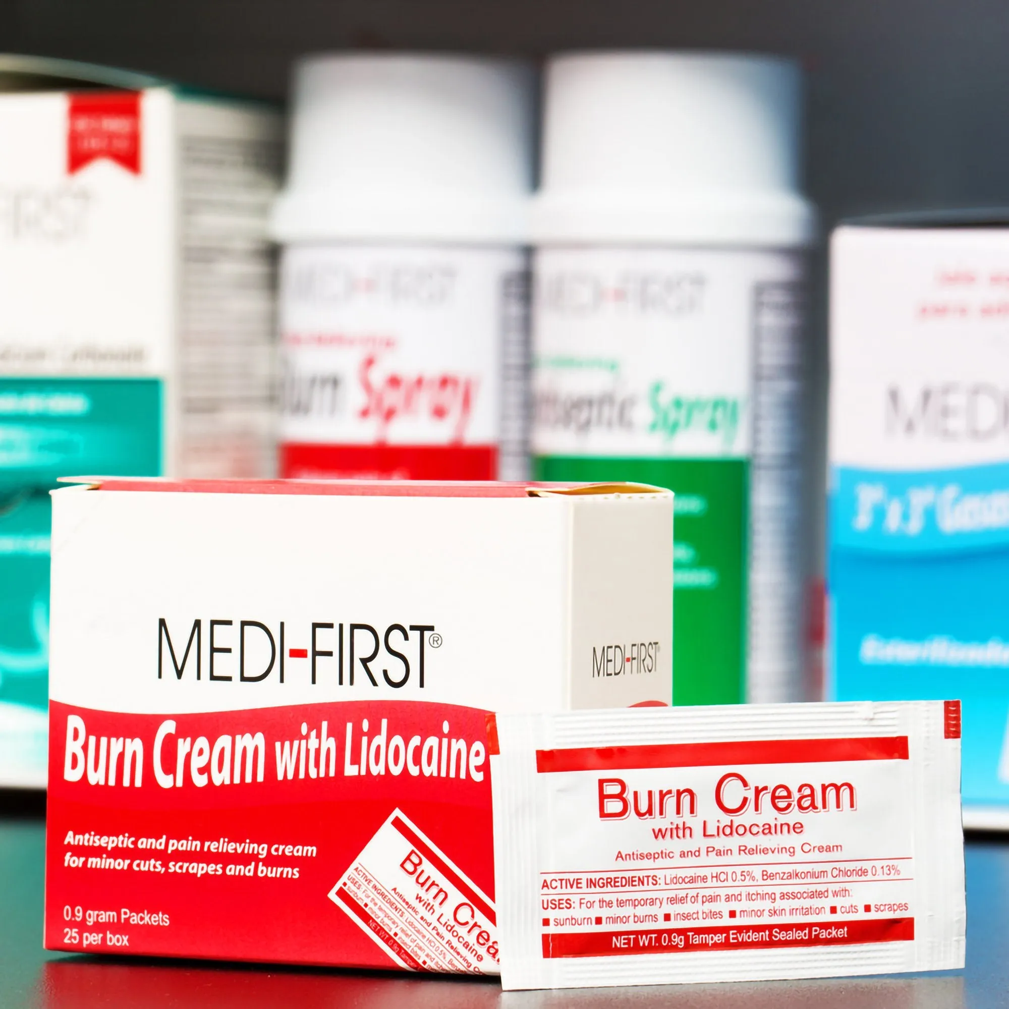 Medi-First® Benzalkonium Chloride / Lidocaine Burn Relief