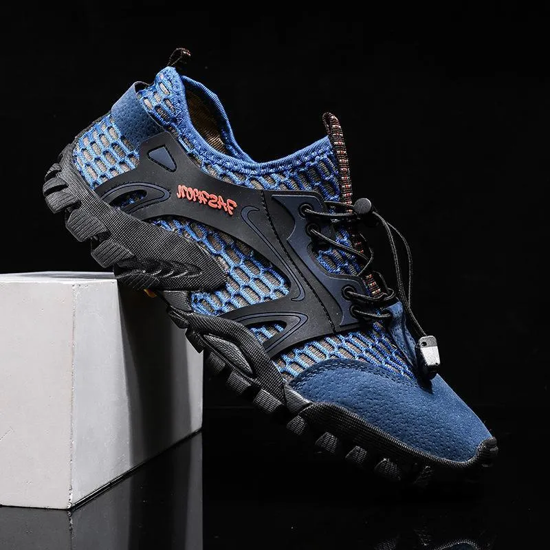 Men's Breathable Mesh Casual Light Outdoor Hiking Shoes