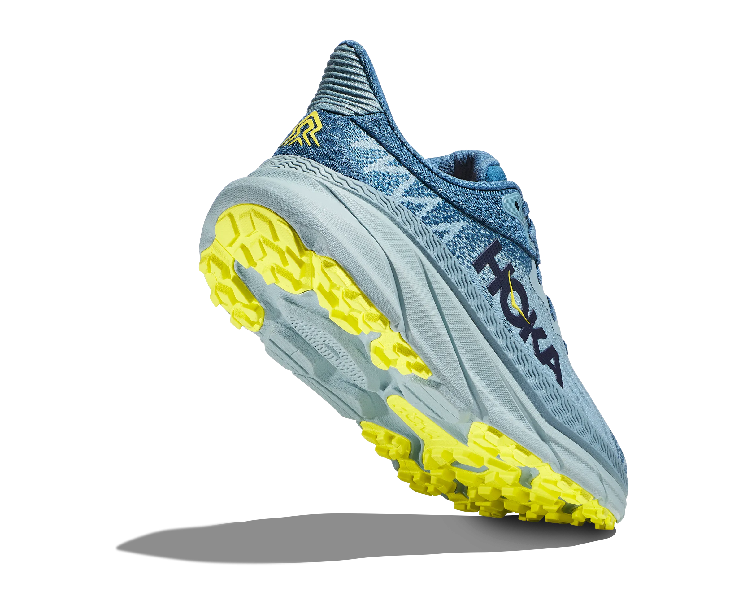 Men's Hoka Challenger 7 Color: Stone Blue/Evening Primrose (WIDE WIDTH)