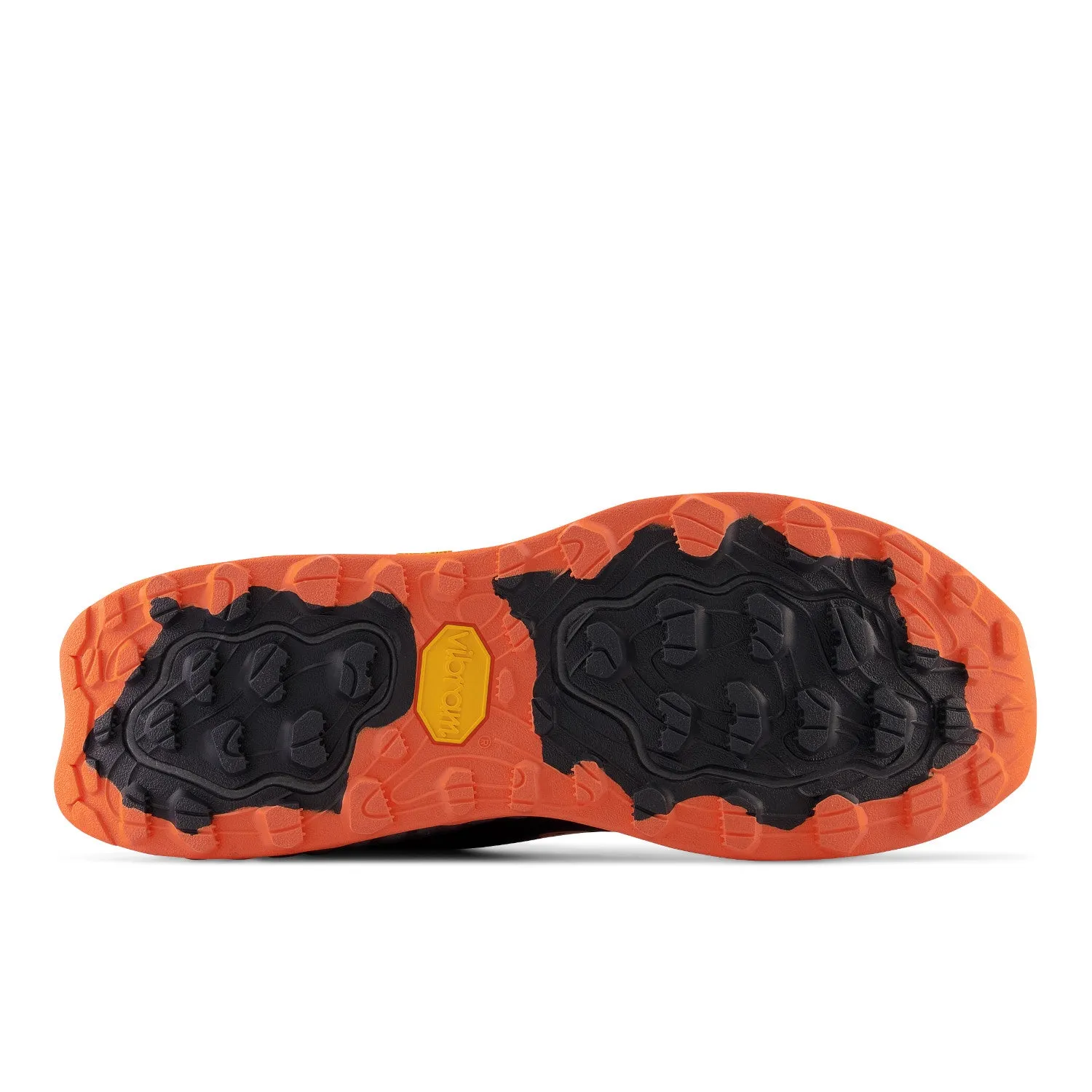 Men's New Balance Fresh Foam X Hierro v7 Color: Thunder with Vibrant Orange and Vibrant Apricot