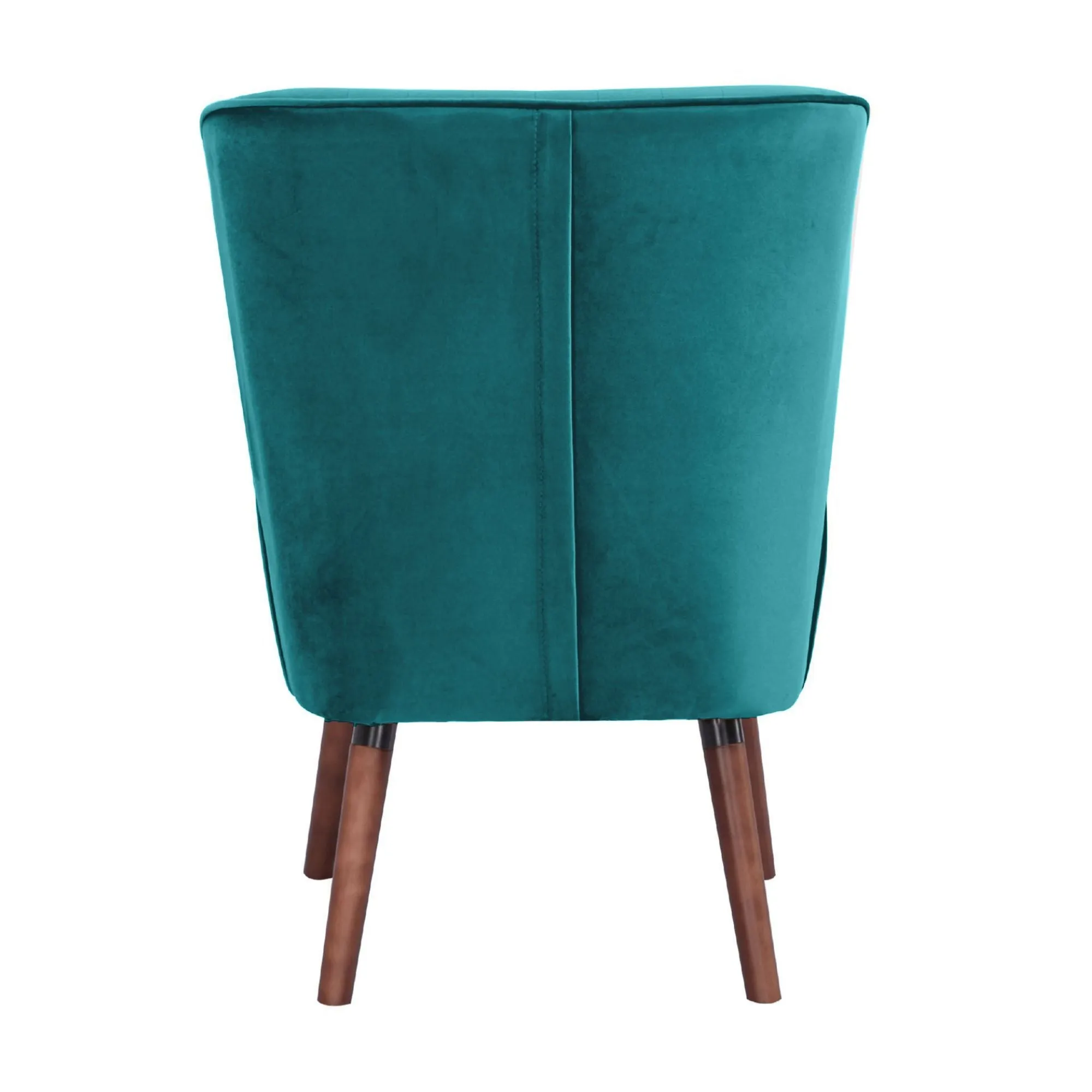 Mid Blue Upholstered Accent Chair, Durable Wooden Frame