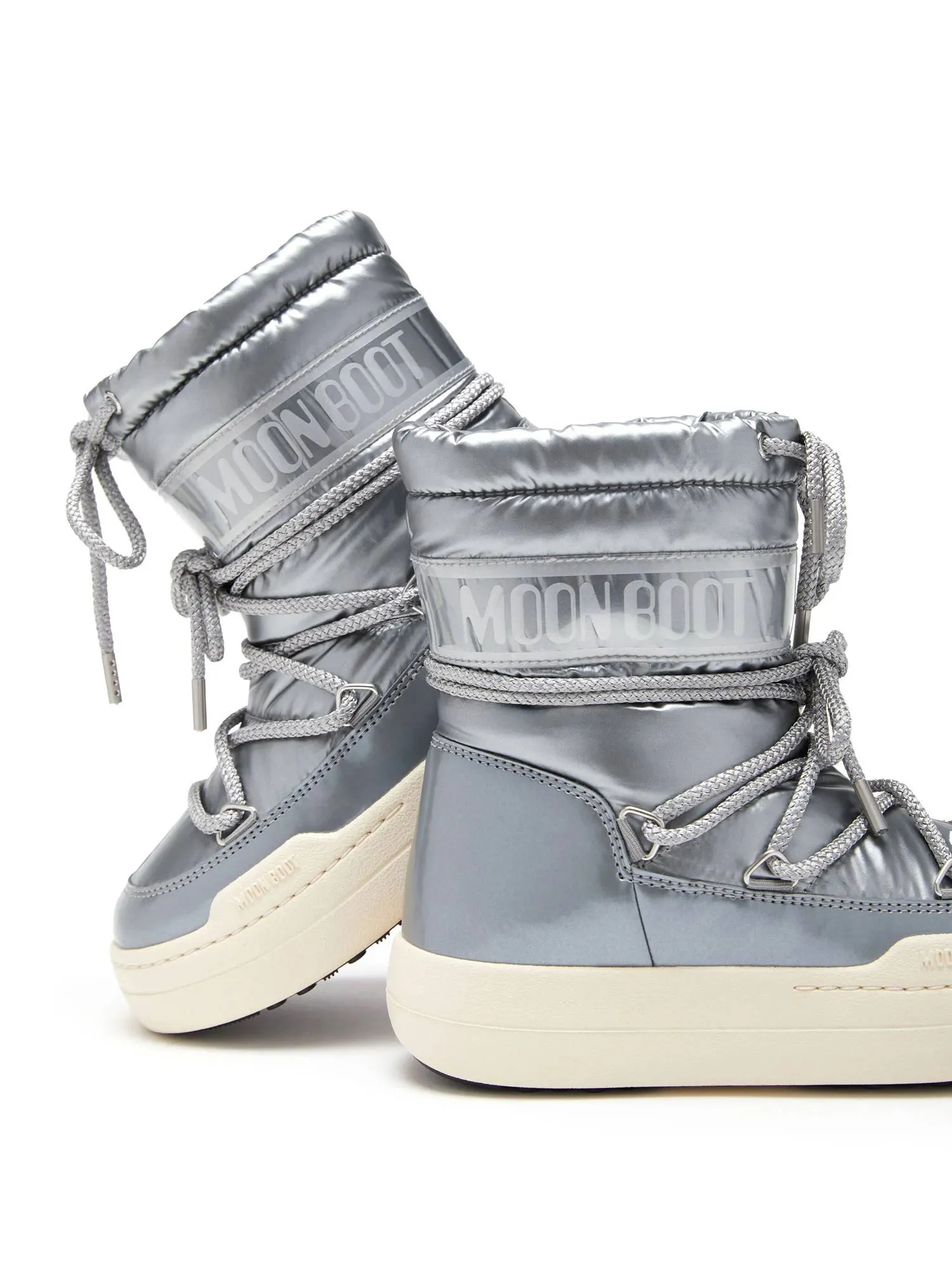 Moon Boot-Junior park snow silver boots