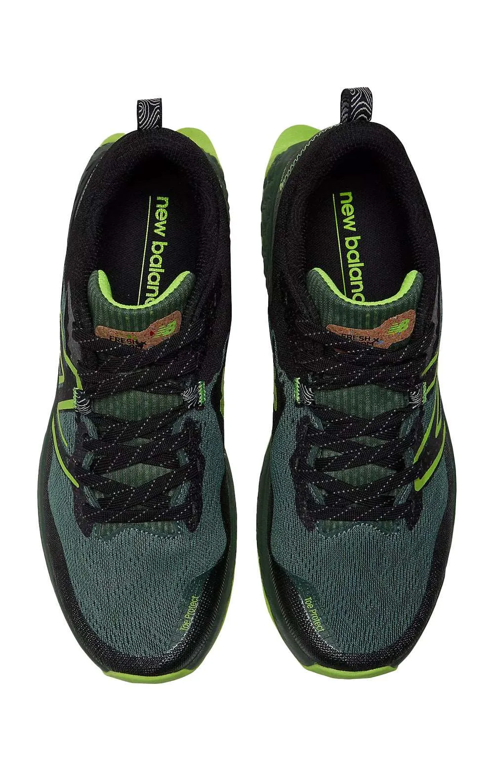 New Balance Fresh Foam X Hierro v7 Trail Running Shoes - Black and Green