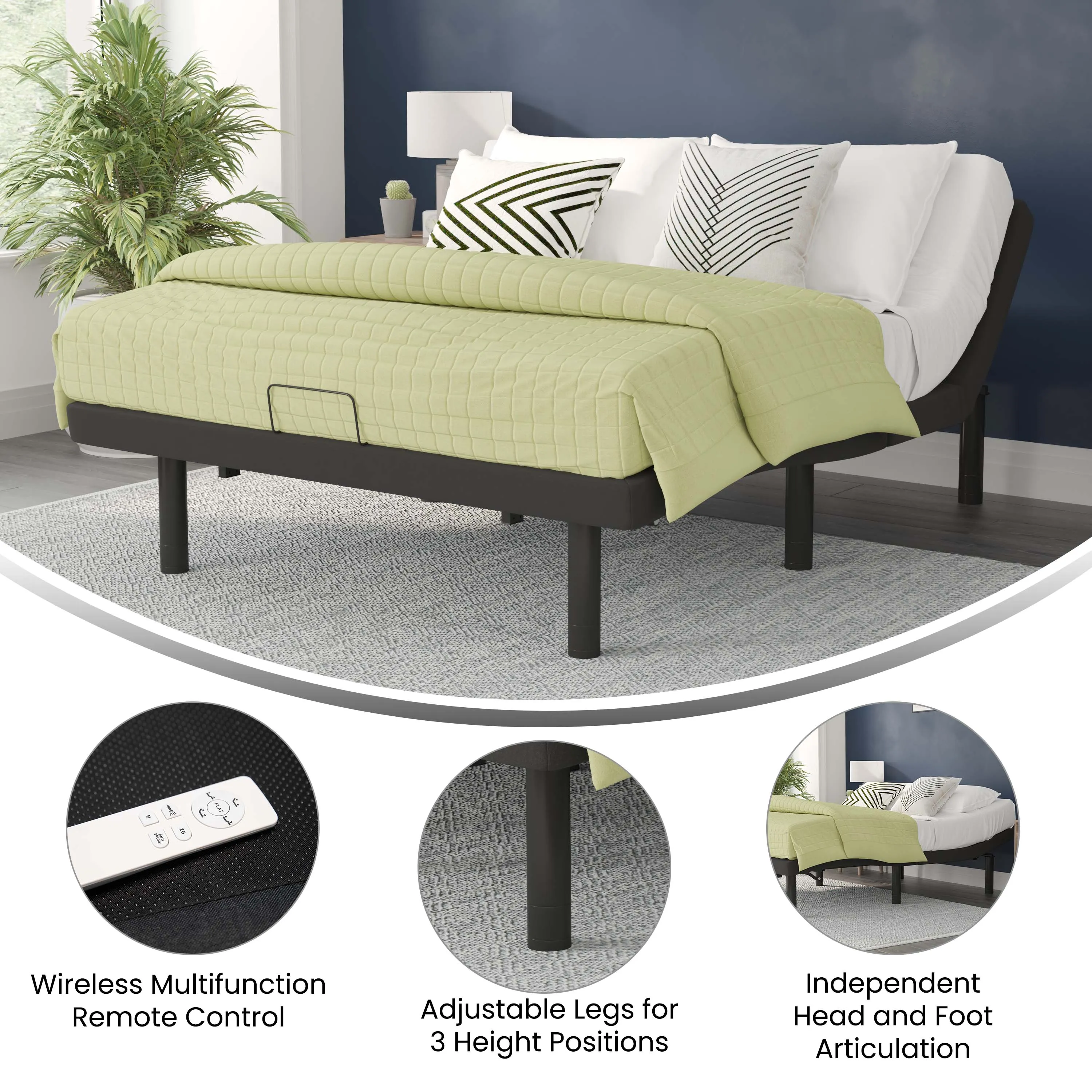 Queen Adjustable Bed Base AL-DM0201-Q-GG