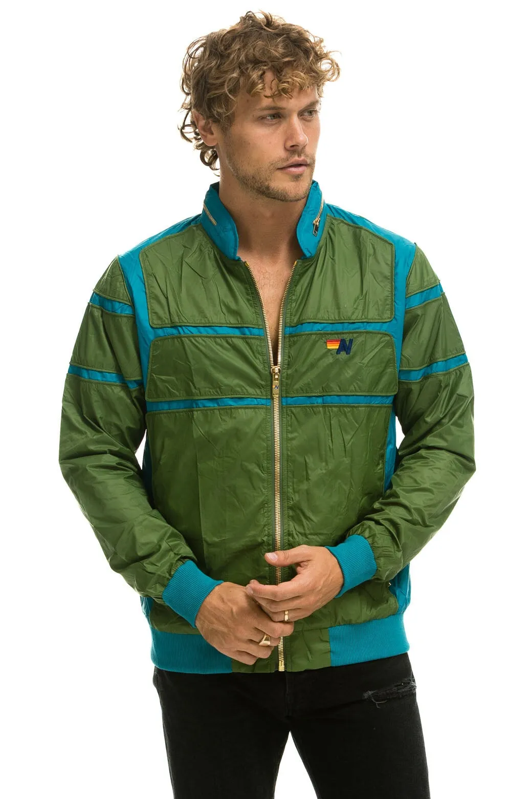 RACER JACKET - GARDEN GREEN