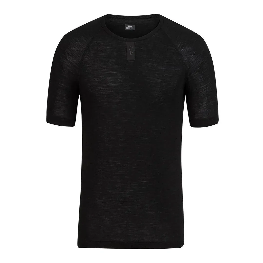 RAPHA Merino Base Layer Short Sleeve - Black