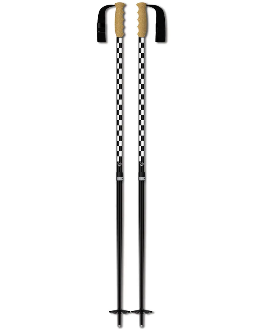 Ridgemont Ski Poles - Black