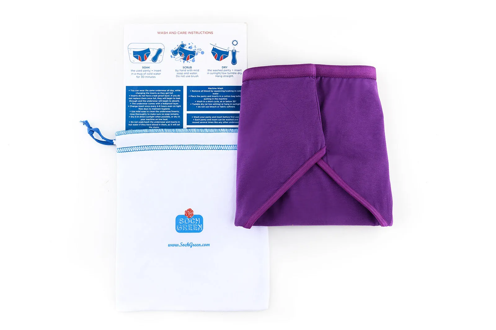 SOCHGREEN Period Underwear - Purple