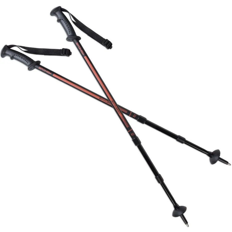 Spokey Ekvilibro Trekking Poles Black/Orange Bk/Oe 923971