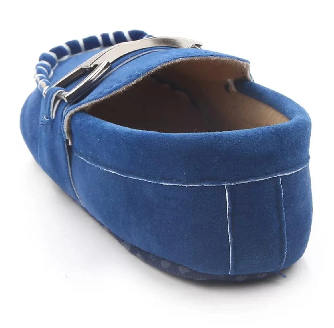 Suede baby boy loafers