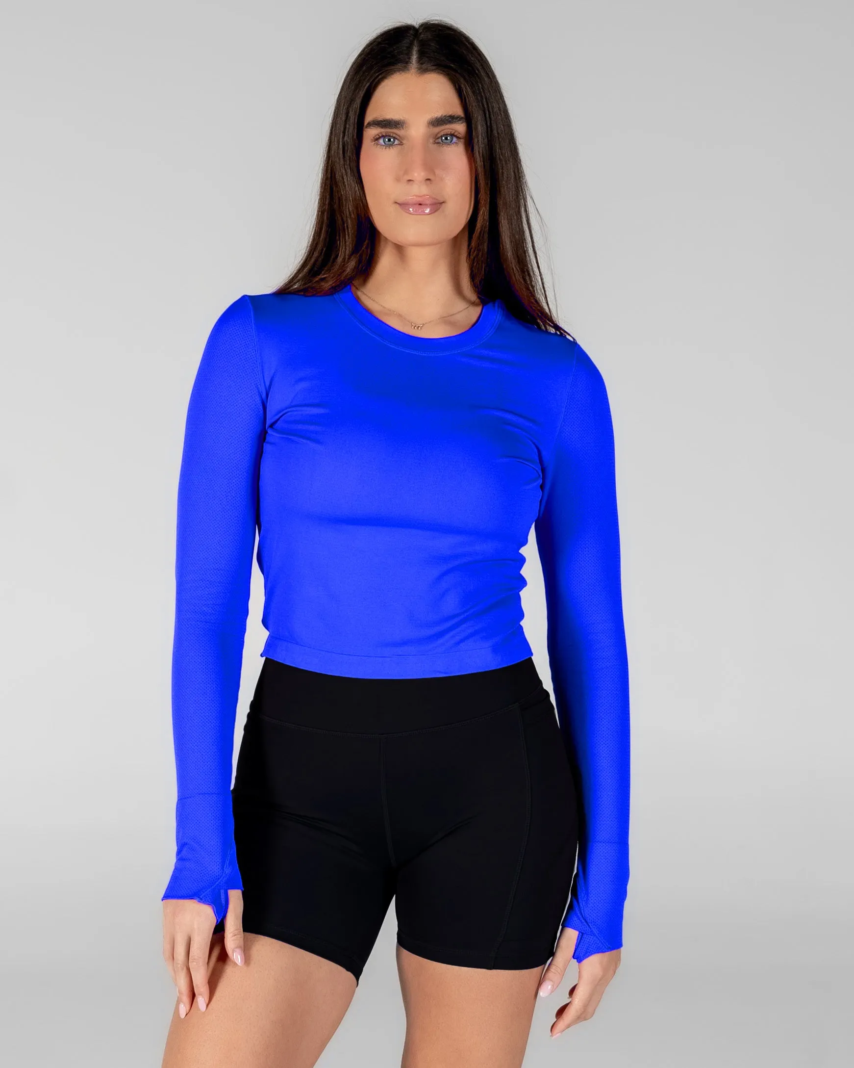 Tempo Long Sleeve (Mid-Length) - Cobalt