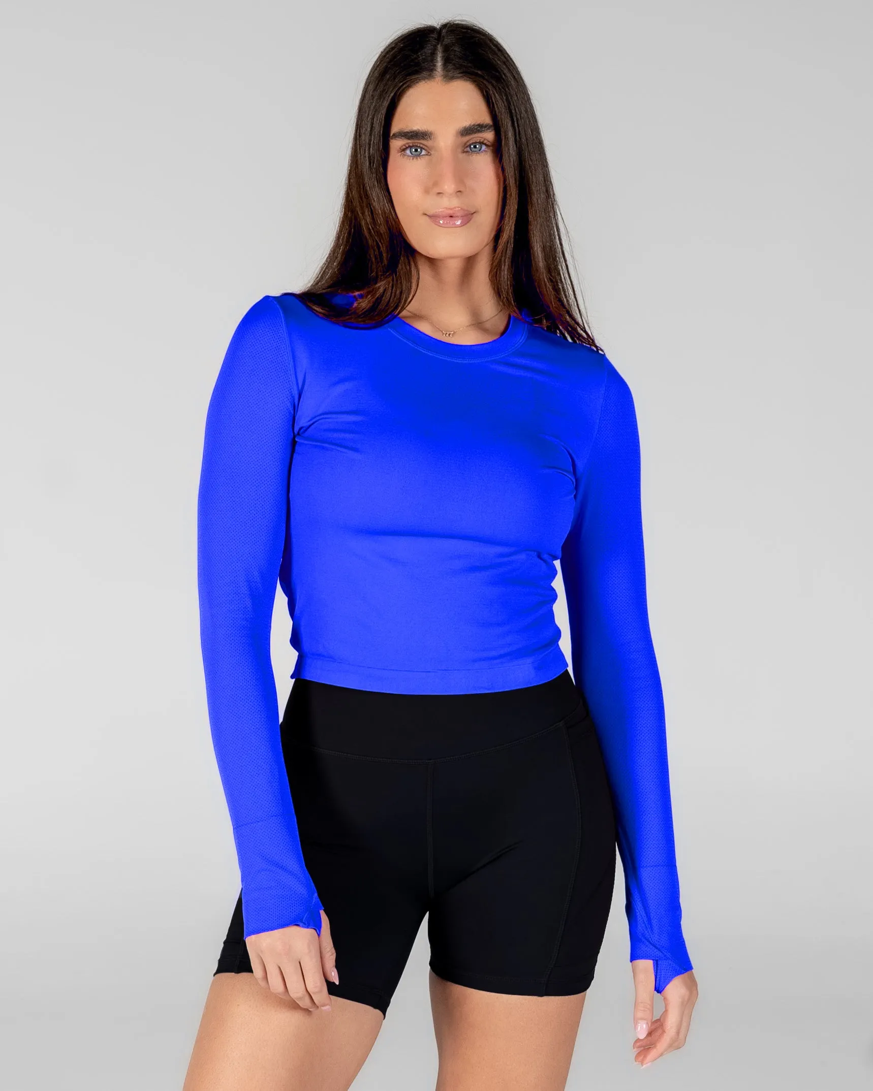 Tempo Long Sleeve (Mid-Length) - Cobalt