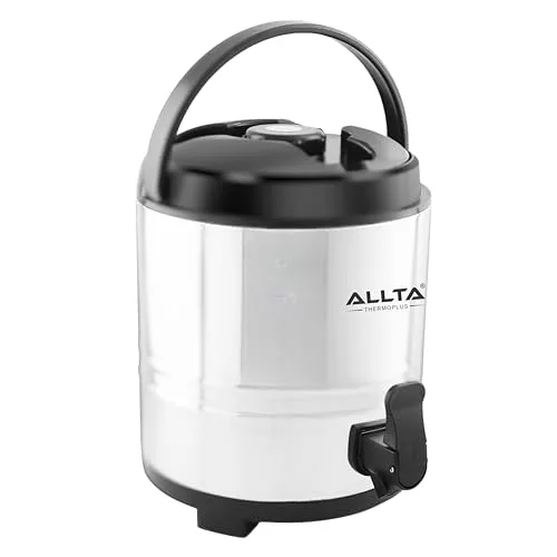 THERMOPLUS FROM THE HOUSE OF ALLTA Stainless Steel Insulated Water Jug 7500 ML Hot & Cold Water Dispenser | for Home/Kitchen/Picnic/Office (7.5 Liter)