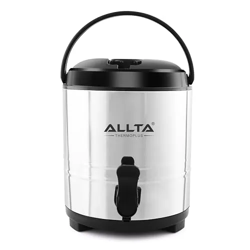 THERMOPLUS FROM THE HOUSE OF ALLTA Stainless Steel Insulated Water Jug 7500 ML Hot & Cold Water Dispenser | for Home/Kitchen/Picnic/Office (7.5 Liter)