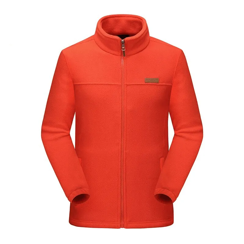 Trekking Men's High Collar Zipper Fleece Jacket with Pockets - SF0230