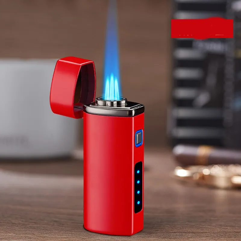 Triple Flame Windproof USB Charging Jet Lighter