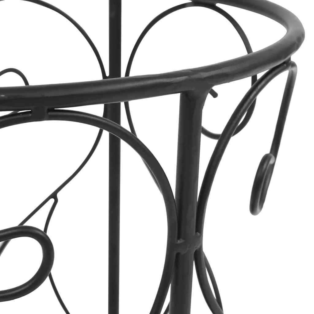 Umbrella Stand Vintage Style Metal 26x46 cm Black