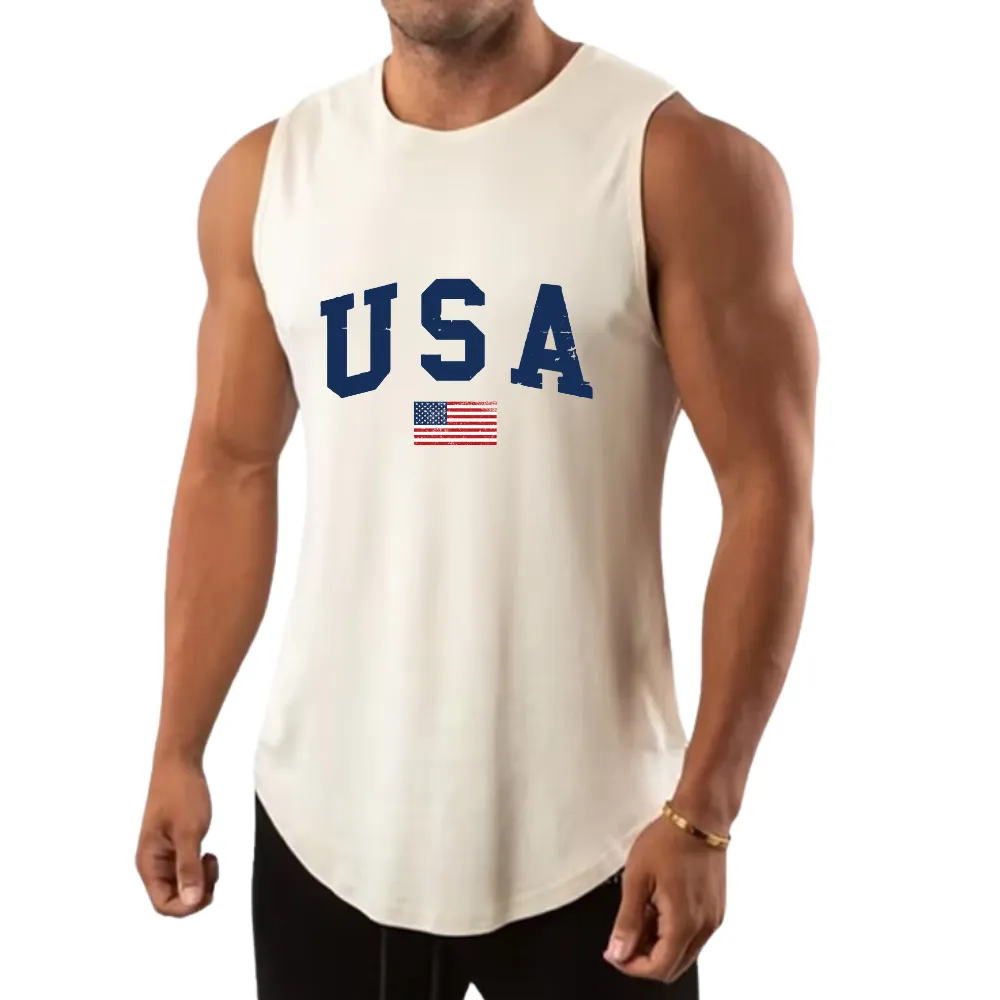 USA FLAG  MOISTURE WICKING ESSENTIALS TANK TOP